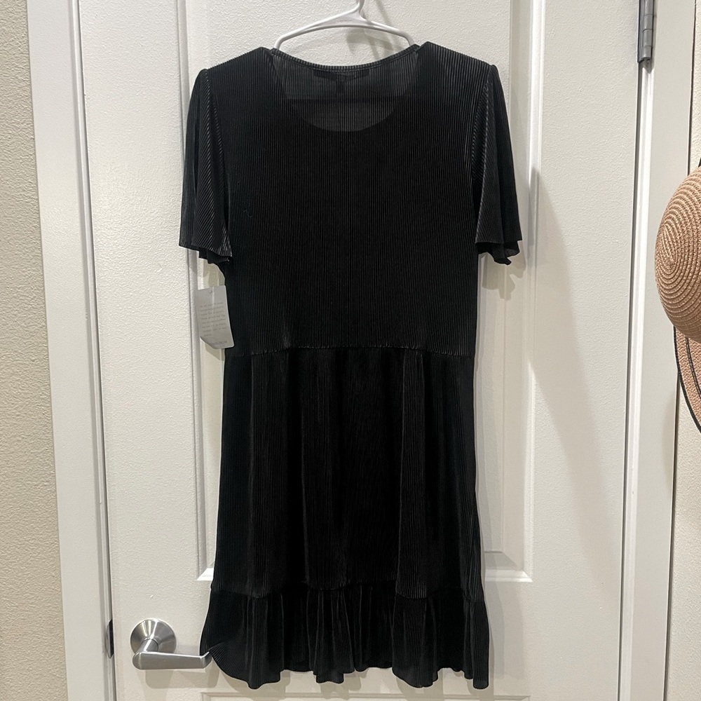 NEW…Collective Concepts Black Rib Patterned Dress - Picture 3 of 3